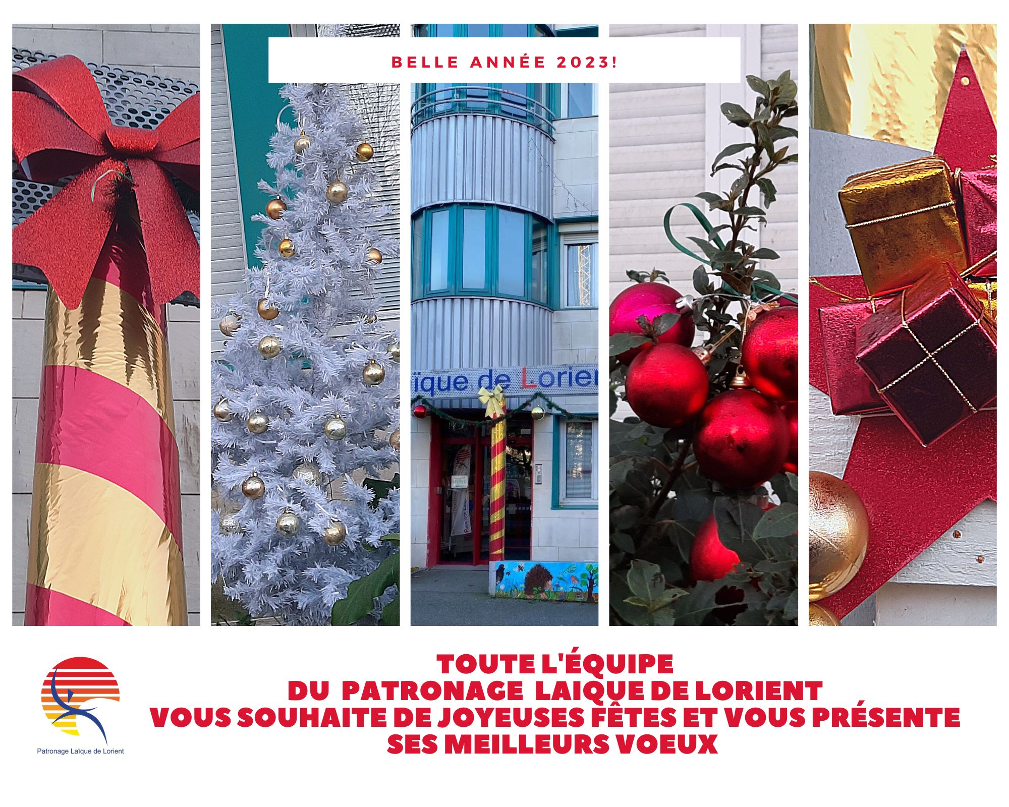 Marc Renault président du Patronage laique de Lorient vous souhaite des joyeuses fêtes et vous présente ses meilleurs voeux